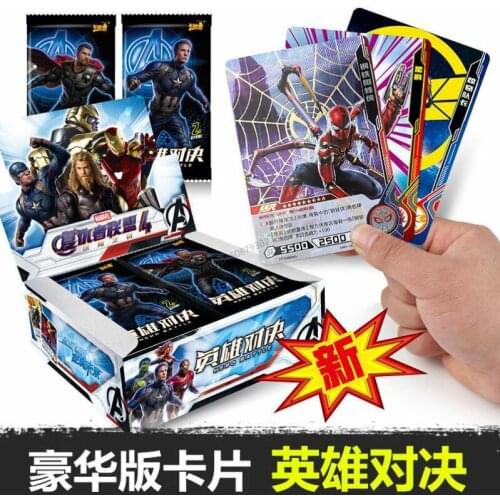 Marvel Avengers Hero Duel Game Cards Flash Card Play Collection Anime Favorites Collect Ornaments