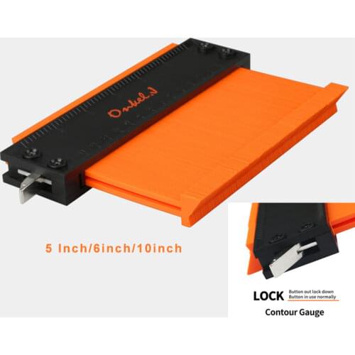 Measuring Tools Angle Ruler With Lock Wider Contour Gauge Alloy Profile Gauge Duplicator Woodworking Tiling Laminate Scale Tools