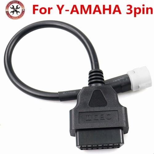 Best Quality OBD Motorcycle Cable For Y-amaha 3 Pin/4 Pin Plug Cable Diagnostic Cable 3Pin/4Pin to OBD2 16 pin Adapter