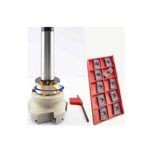 New MT3 M12 FMB27 + BAP400R 80-27-6T face end mill +10pcs APMT1604 carbide insert CNC Mill