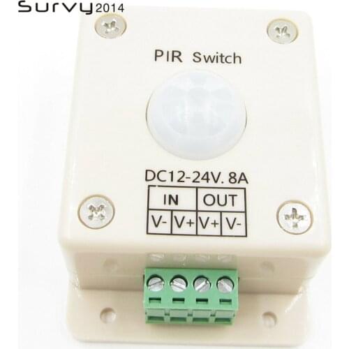 Switch DC 12V 24V 8A PIR Motion Sensor DC 12-24V For LED Strip Light Bulb diy electronics