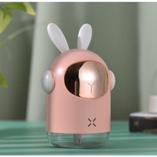 Portable USB Cool Mist Humidifier 300ML Aroma Essential Oil Diffuser with LED Light Desktop Air Humidifier for Home Car