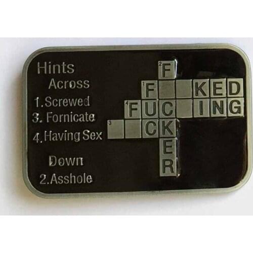 Letter Belt Buckle suitable for 4cm wideth belt with continous stock