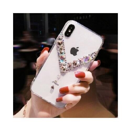 LaMaDiaa 3D Luxury Diamond Shell Glitter Soft Phone Case For iphone 12 11 Pro MAX X XR XS MAX Case For iPhone 6 6S 7 8 Plus Case