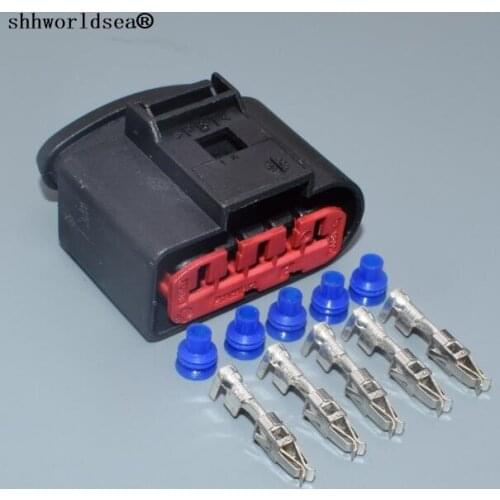 Shhworldsea 5pin 3.5mm 5pin for VW auto electric socket plug 1J0 973 775A Adapter Mass Air Flow Sensor connector 1J0973775A