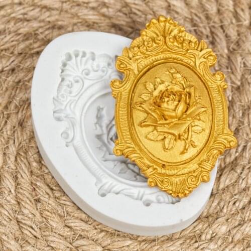 Flower Frame Silicone Mold for Fondant, Chocolate, Crafts Sugarcraft Cake Decorating mold Clay Candy Moulds