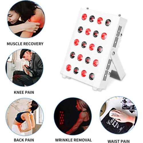 LED Red Light Heating Therapy Lamp Near Infrared Led Panel 660nm 850nm For Skin Pain Relief Face Body Health Care Lights US Plug