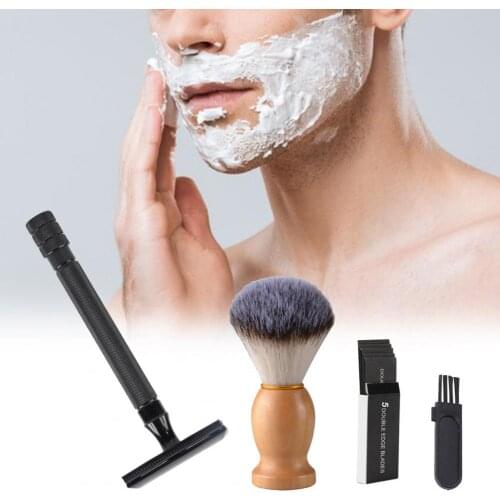 Manual Traditional Classic Double-sided Razor Men Stainless Steel Manual Shaver Double Edge Blade Safety Razor Face Care Tools
