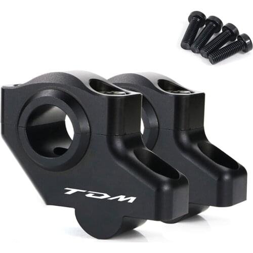 Fit For Yamaha TDM 850 1991-2000 TDM 900 2002-2011 22mm 7/8" Motorcycle Offset Handle Bar Mounting Risers Extend Moved CNC