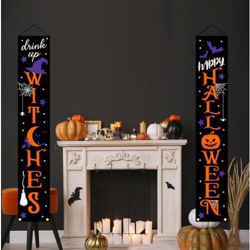 Halloween Decoration Pumpkin Tapestry Wall Hanging Decor Festival Decorative Hanging Flags Hippie Boho Wall Macrame Tapestry