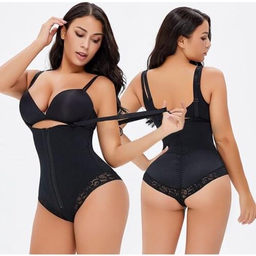 Women Body Shaper Bodysuit Enhance Butt Lifte Surgery Girdle Tummy Control Waist Shaping Slimming Adjustable straps Shapewear