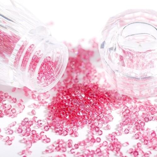 1.1MM Mini Nail Art Crystal Clear Multicolor Rhinestone Glass Micro Diamond Pixie Crystals For Nail Art Decoration 2880Pcs