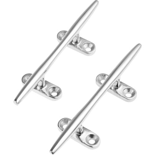 1Pc 5 Inch 125mm Yachts Boat Hollow Base Cleat Dock Deck Rope Cleat Bollard Lock Universal Marine 316 Stainless Steel Hardware