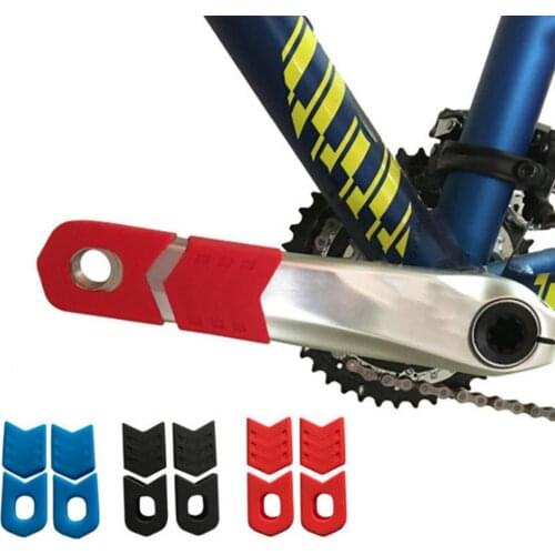 2Pcs Bicycle Crank Protector Indeformable Thicker Bike Accessories Bicycle Crank Arm Boots Protective Caps for Bicycle Crank