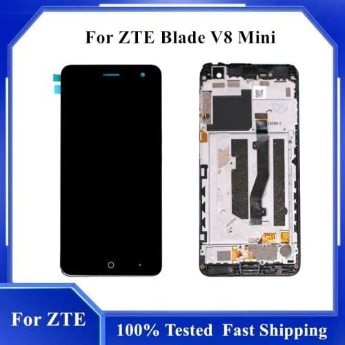 5.0" For ZTE Blade V8 Mini Full LCD Display Touch Screen V8 Mini Dispaly Sensor Panel Mobile Phone Replacement With Tools