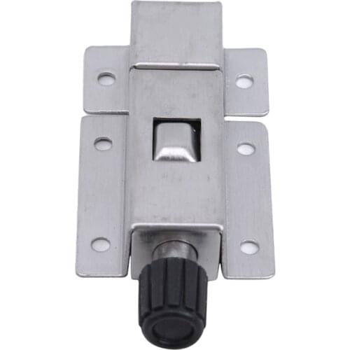 Stainless Steel Automatic Spring Small Latch Security Door And Window Lock Buckle Bathroom Latch 8*3.5cm Home Accessories