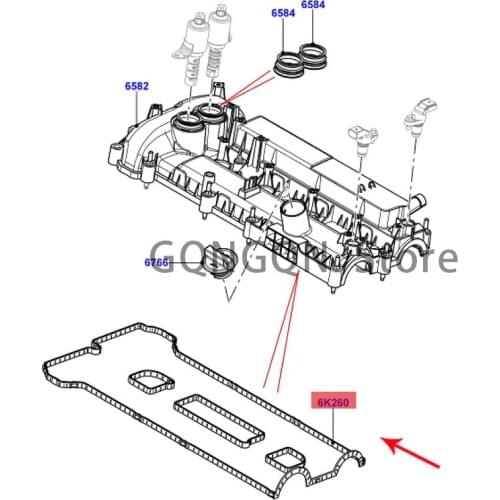 CAR gasket-valve rocker cover 2006-2021lan dro ve rfr eel and er 2ra nge rov ere voq uer ang ero ver ran ger ove rsp or tdi sco