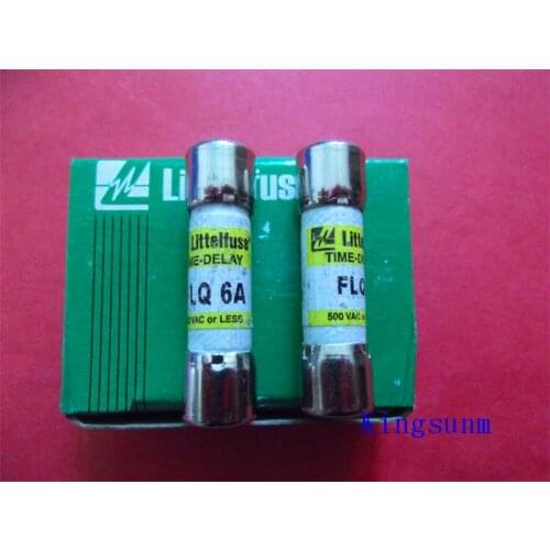 Free shipping 10pcs FLQ 6 TIME-DELAY America Netlon 10X38 delay fuse / fuse 6A 500V