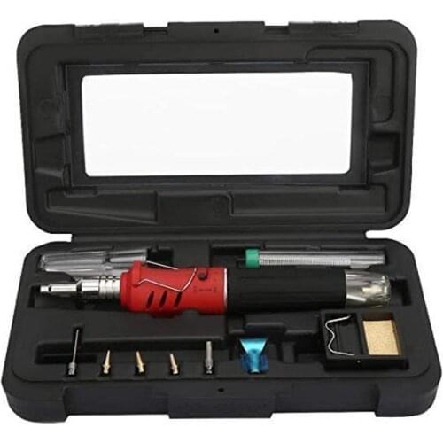 Cordless Butane Soldering Iron & Blow Torch Torch-Kit-Tool Iron Soldering-Iron HS-1115K Butane-Gas Cordless Welding Ignition 10