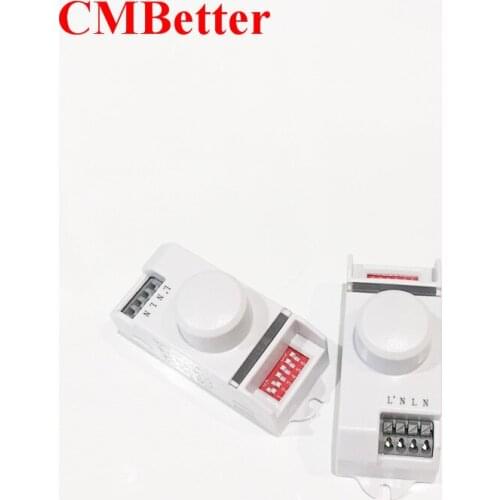 CMBetter New Arrival AC220 5.8GHz 360 Degree Time Setting Microwave Sensor Radar Body Sensor Motion HF Detector Light Switch