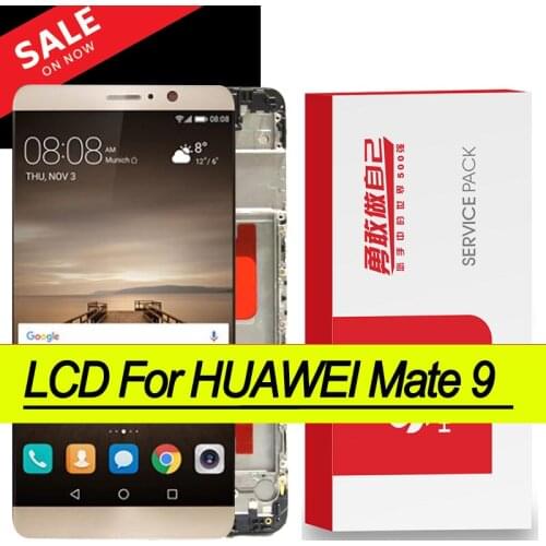 100% Original 5.9'' LCD with Frame for Huawei Mate 9 MHA-L29 AL09 AL00 Display Touch Screen Digitizer Repair Parts