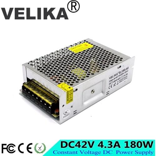 Single output Switching Power Supply DC 42V 4.3A 180W Converter Voltage Transformer 110V 220V AC DC SMPS For CNC Stepper Motor