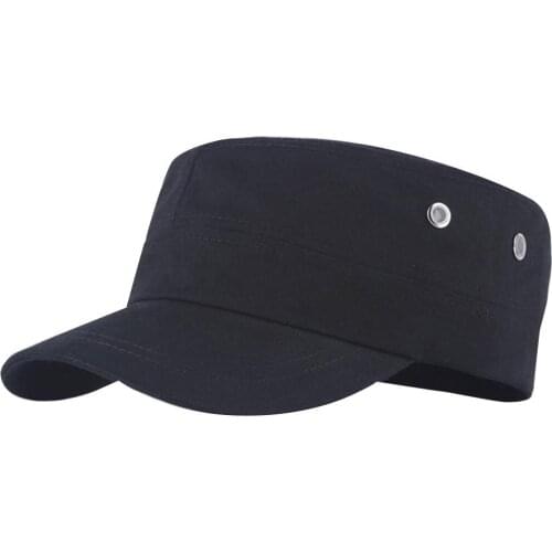 Cap Men Solid Color Flat Peaked Cap Outdoor Sun Protection Baseball Hat Hip Hop Fitted Cap Hats For Men Women Grinding hat cap