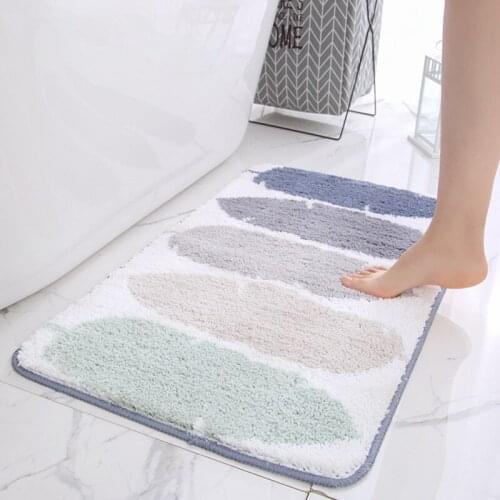 Bath Mat for Bathroom, Anti Slip Bathroom Rug In The Toilet,Absorbent Soft Carpet for Bedroom Sofa alfombra bano