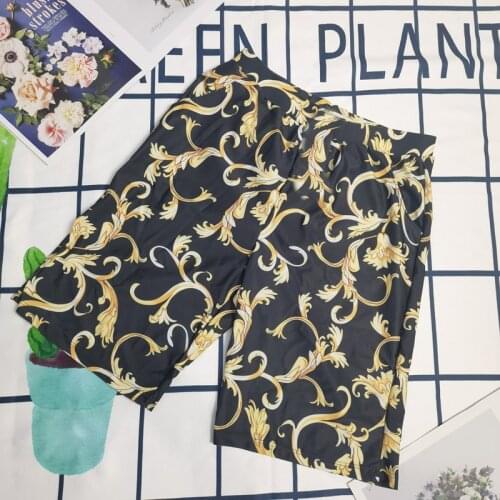 2021 Summer Quick Dry Swimsuit Shorts Men Casual Shorts Beach Swimwear Shorts Seashell Print Swimming Short Trunks шорты мужские