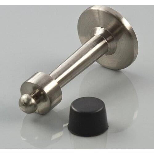 Stainless Steel Magnetic Sliver Door Stop Stopper Holder Catch Floor Fitting With Screws For Bedroom Family Home Etc