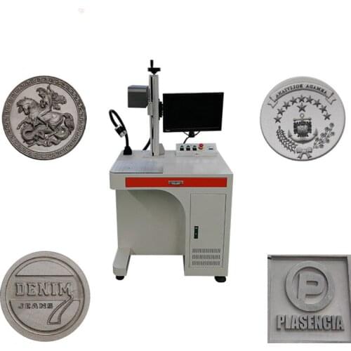 Mould medal metal laser marking 3d fiber laser engraving machine 50W 70W 100W