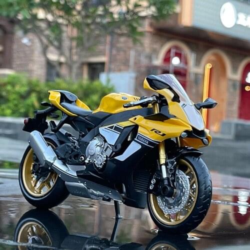1:12 Yamaha YZF-R1 Racing Motorcycles Simulation Alloy Motorcycle Model Shock Absorbers Collection Toy Car Kid Gift