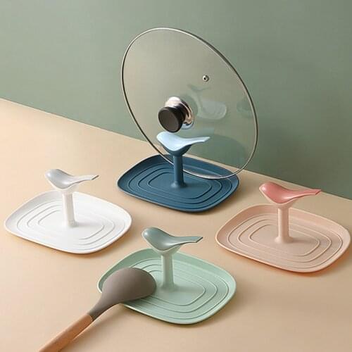 Nordic Style Pan Pot Cover Lid Rack Stand Spoon Holder Stove Organizer Home Storage Soup Spoon Remains Kitchen Utensils