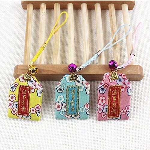 Omamori Money Lover Good Luck Dispel Misfortune Hapiness Freedom Pendant Bag Holder Friend Family Present