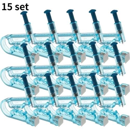 1-15set Ear Piercing Gun Kit Disposable Disinfect Safety Earring Piercer Machine Studs Nose CLip Body Jewelry Piercing Tool