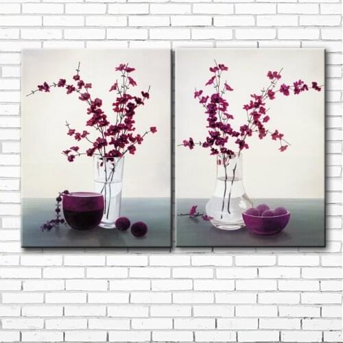 Realist red rose flower scenery canvas printings oil painting printed on canvas home living room wall art decoration picture