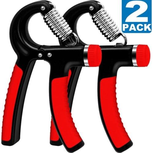 Hand Grip Strengthener Strength Set of 2 Increasing Hand Wrist Forearm Trainer Exerciser Adjustable Resistance 11~132Lbs