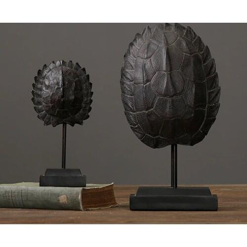 Handicraft resin turtle shell fossils offbeat decoration for study room Jurassic turtle shell private museum furnishing decor