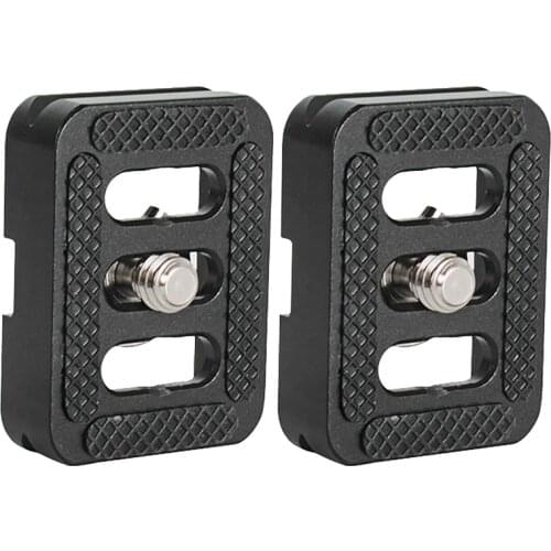 Quick Release Plate for Sirui Tripod with C-10,C-10X,E-10,E-20 Ball Heads and for 3T-35R/T005 Series Tripod Kits 2PCS