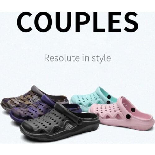 Mens/Women Sandals Summer Beach Slippers Trendy Baotou Sandals Hole Shoes Men Outdoor Casual Sandals Water Shoes Dropshipping