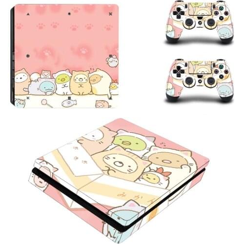 Sumikko Gurashi PS4 Slim Stickers Play station 4 Skin Sticker Decal Cover For PlayStation 4 PS4 Slim Consol & Controller Skins