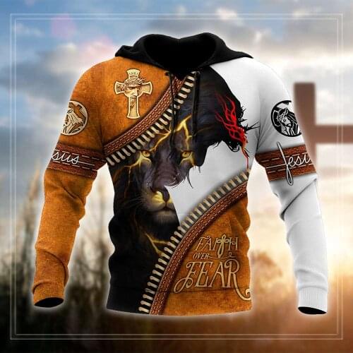 Premium Christian Jesus Mens Hoodie 3D All Over Printed Unisex Sweatshirt For Men/women Autumn Casual Pullover Zipper Streetwear