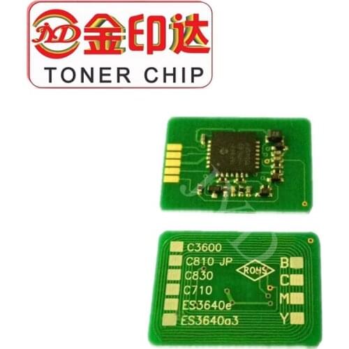 4PCS ES-3640 high quality cartridge chip reset 43837108 43837107 43837106 43837105 compatible for OKI ES3640E 3640 A3 toner chip