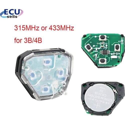 Internal Assembly of Remote Key for Toyota Camry Corolla Prado RAV4 Vios Hilux Yaris 315MHz / 433MHz Transmitter Core
