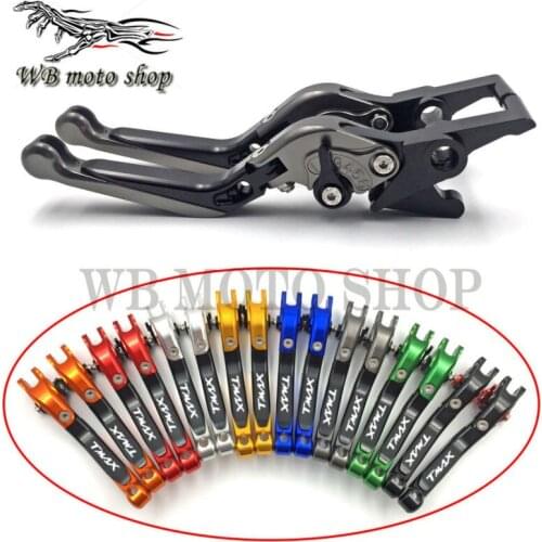 High Quality Folding Extendable Motorcycle CNC Adjuster Brake Clutch Levers for YAMAHA TMAX 500 2001-2007 year