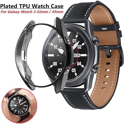 Protective Case for Samsung Galaxy Watch 3 45mm 41mm Watch3 Soft TPU Bumper shockproof Cases smartWatch Accessories coque fundas