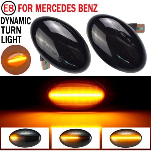 2pcs Dynamic LED Side Marker Light Turn Repeater Lamps For Mercedes Benz Smart W450 W452 A-Class W168 Vito W639 W447 Citan W415