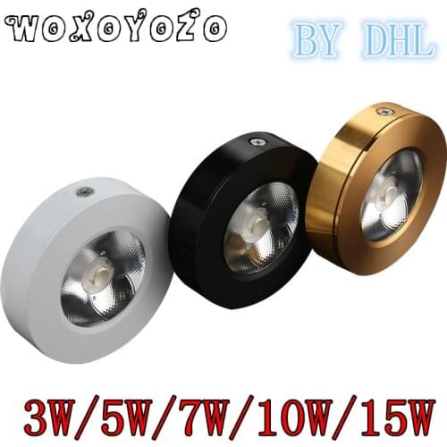 2018 BY DHL Mini Surface Mount Led Downlight w 5w 7w 10w 15w 220V lamp Ultrathin Cob Spot Led Light lighting Ceiling Light