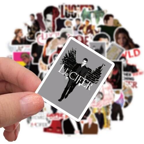 25/50Pcs/Lot Waterproof American TV Series Luc ifer PVC Stickers For Laptop Motorcycle Skateboard Luggage Decal Toy Sticker