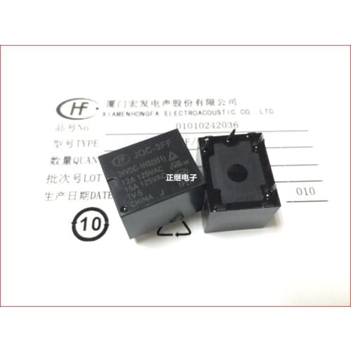 5pcs/lot New and original Relays JQC-3FF-024-1HS 4PIN 1 normally open